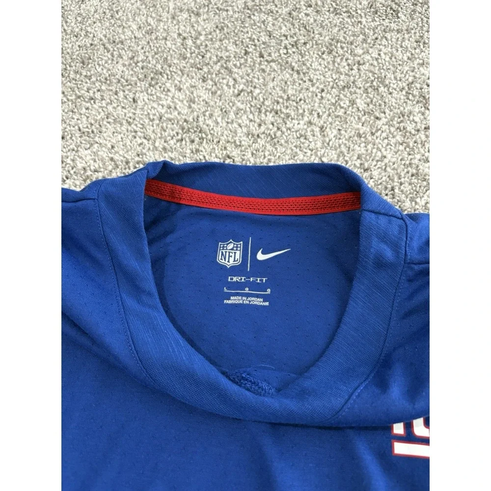 Nike New‎ York Giants NFL Dri-FIT Long Sleeve Shirt Blue Red Mens Large